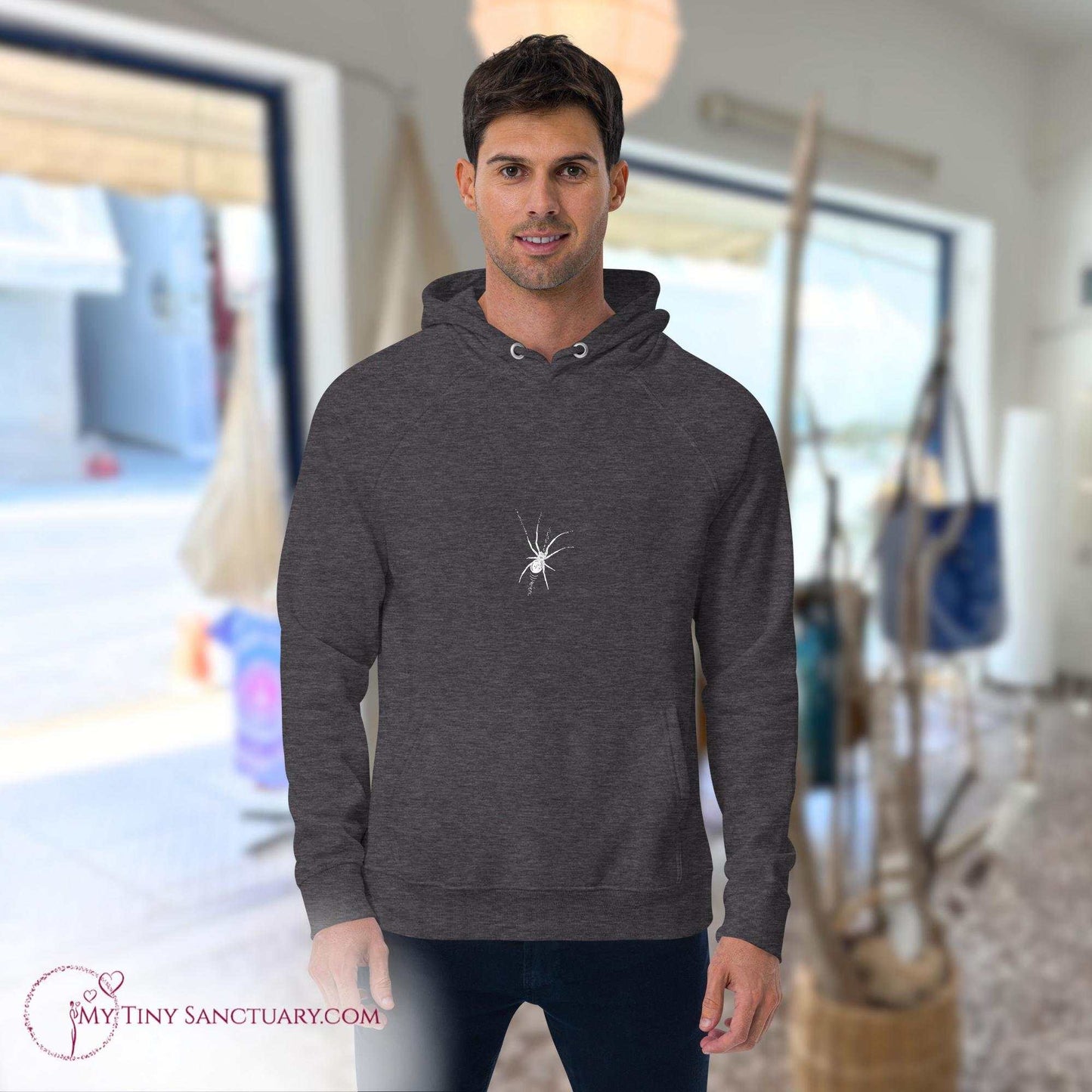 Spider Animal Spirit Hoodie for Men made of Eco-conscious materials