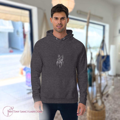 Dog Animal Spirit Hoodie for Men made of Eco-conscious materials