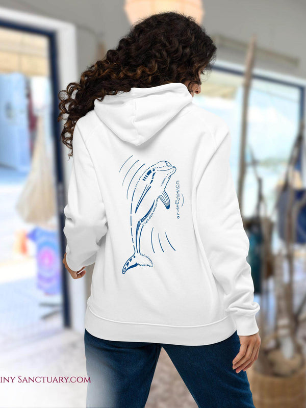 Dolphin Animal Spirit Hoodie - Conscious & Sustainable Fashion for Women - My Tiny Sanctuary