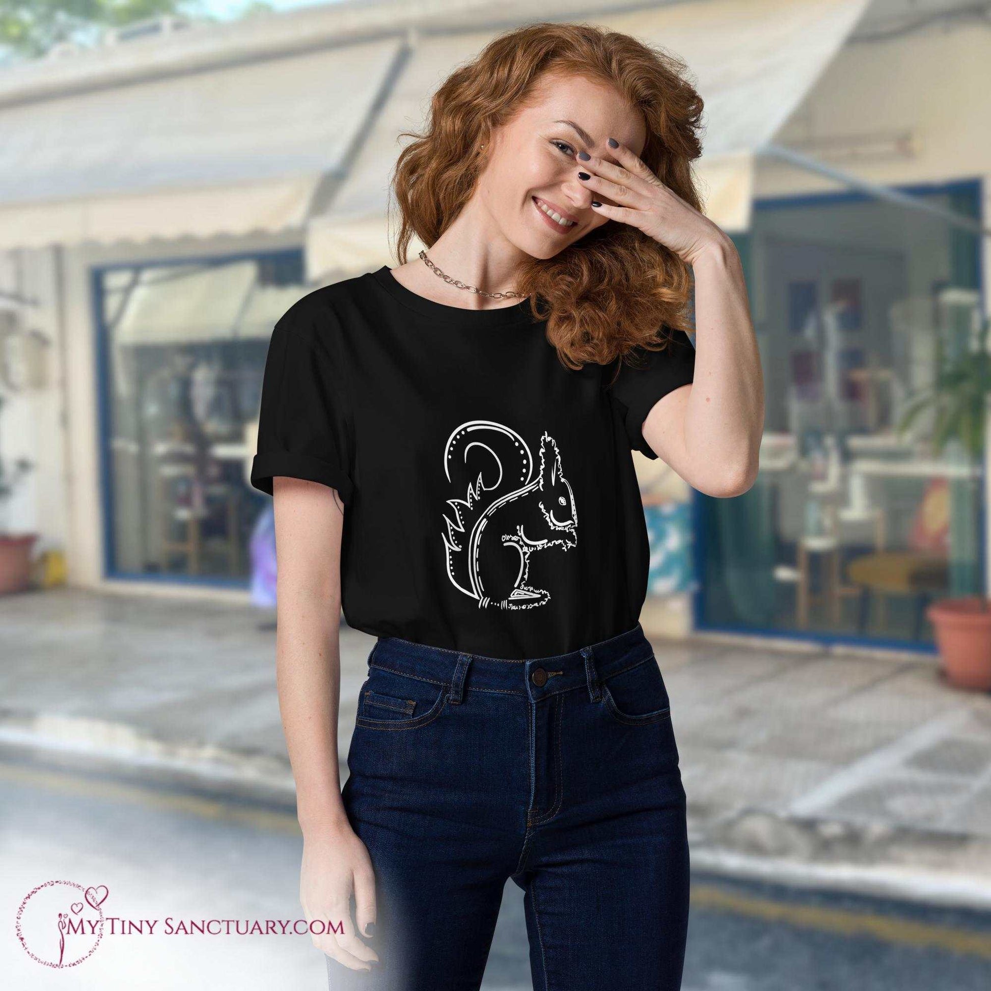 Squirrel Animal Spirit T-Shirt organic cotton for Women