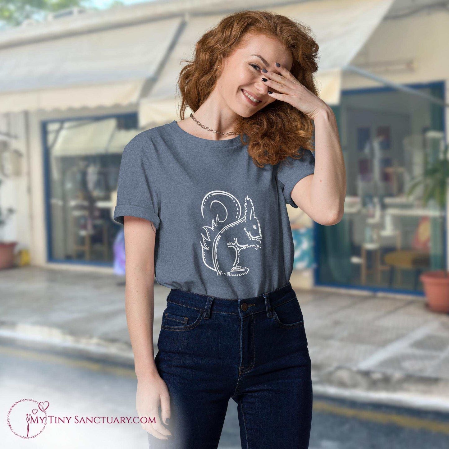 Squirrel Animal Spirit T-Shirt organic cotton for Women