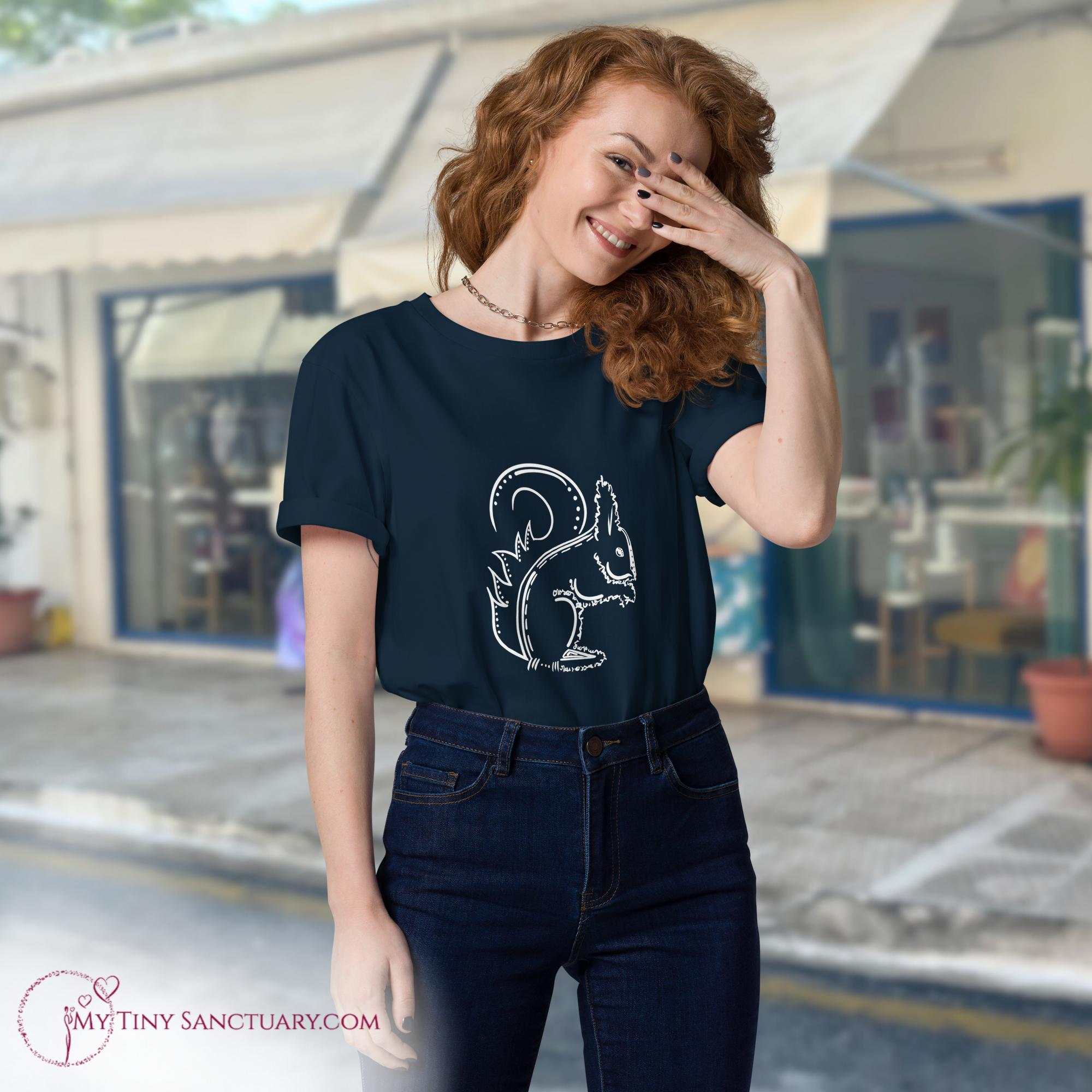 Squirrel Animal Spirit T-Shirt organic cotton for Women