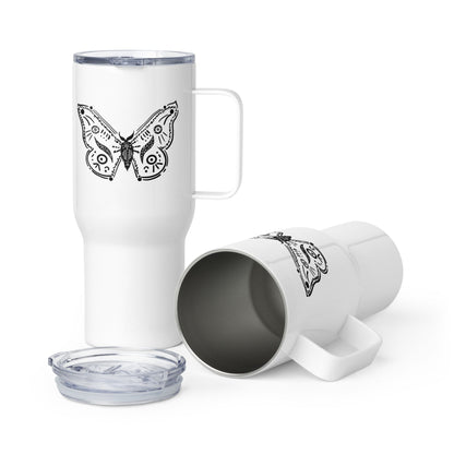 Butterfly Animal Spirit Travel Mug I Stainless steel I Handle