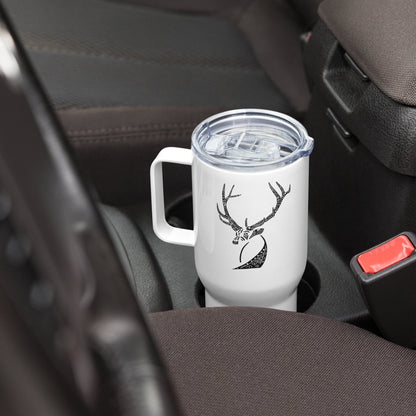 Elk Animal Spirit Travel Mug I Stainless steel I Handle