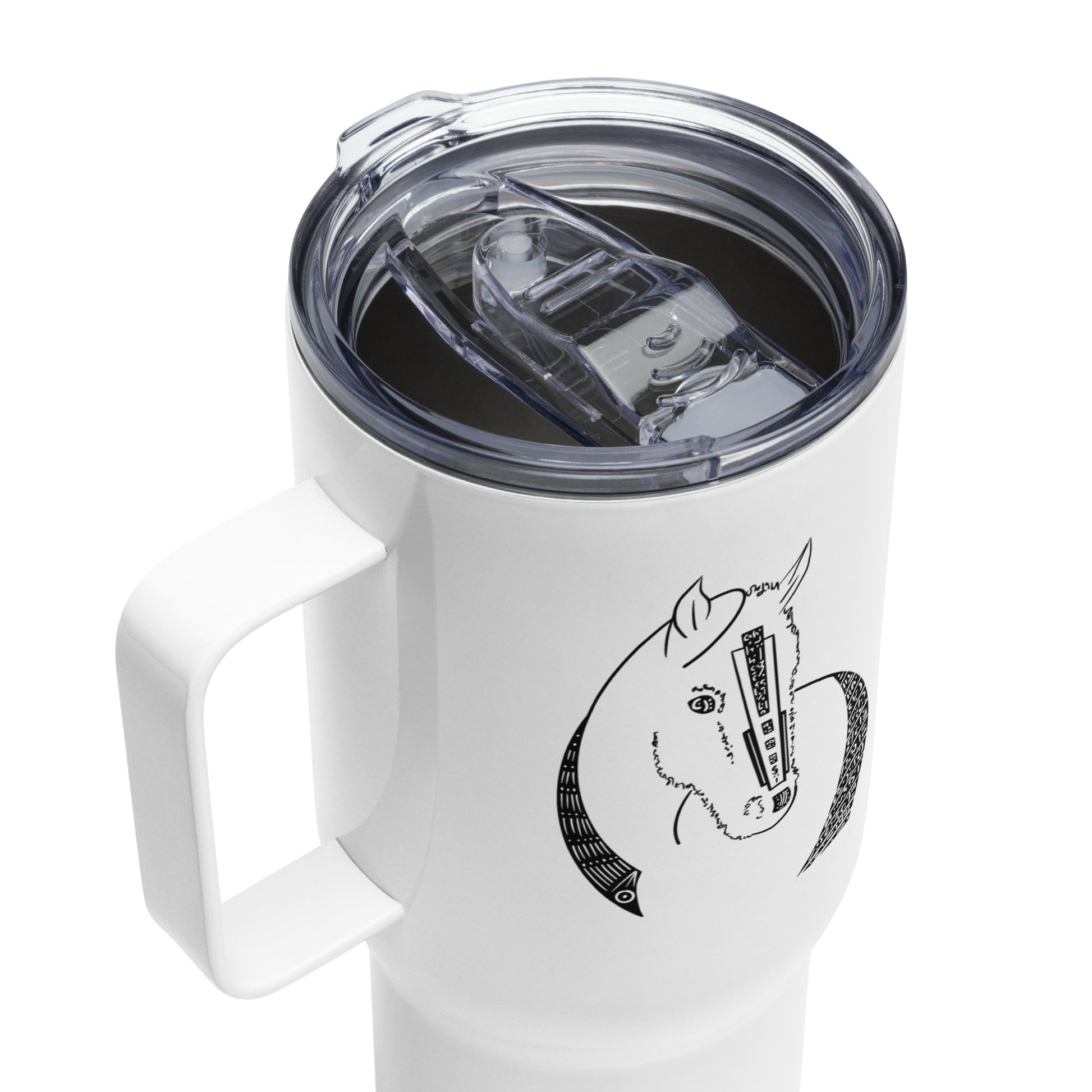 Horse Animal Spirit Travel Mug I Stainless steel I Handle