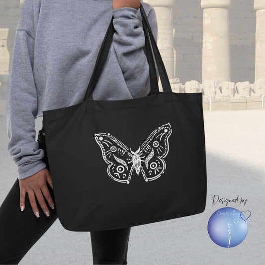 Butterfly Animal Spirit Tote Bag 100% organic cotton XL size