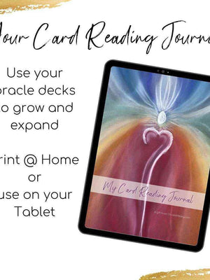 Cards Reading Journal - Digital & Print at Home - My Tiny Sanctuary