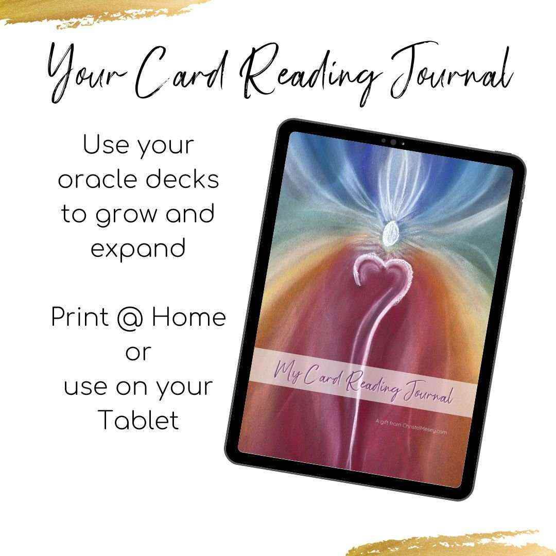 Cards Reading Journal - Digital & Print at Home - My Tiny Sanctuary