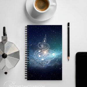 Serpent Spirit Notebook A5 | Dotted Pages | Spiral Binding