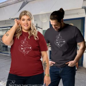 Serpent Spirit Animal Unisex Organic Cotton T-Shirt