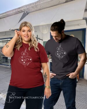 Serpent Spirit Animal Unisex Organic Cotton T-Shirt
