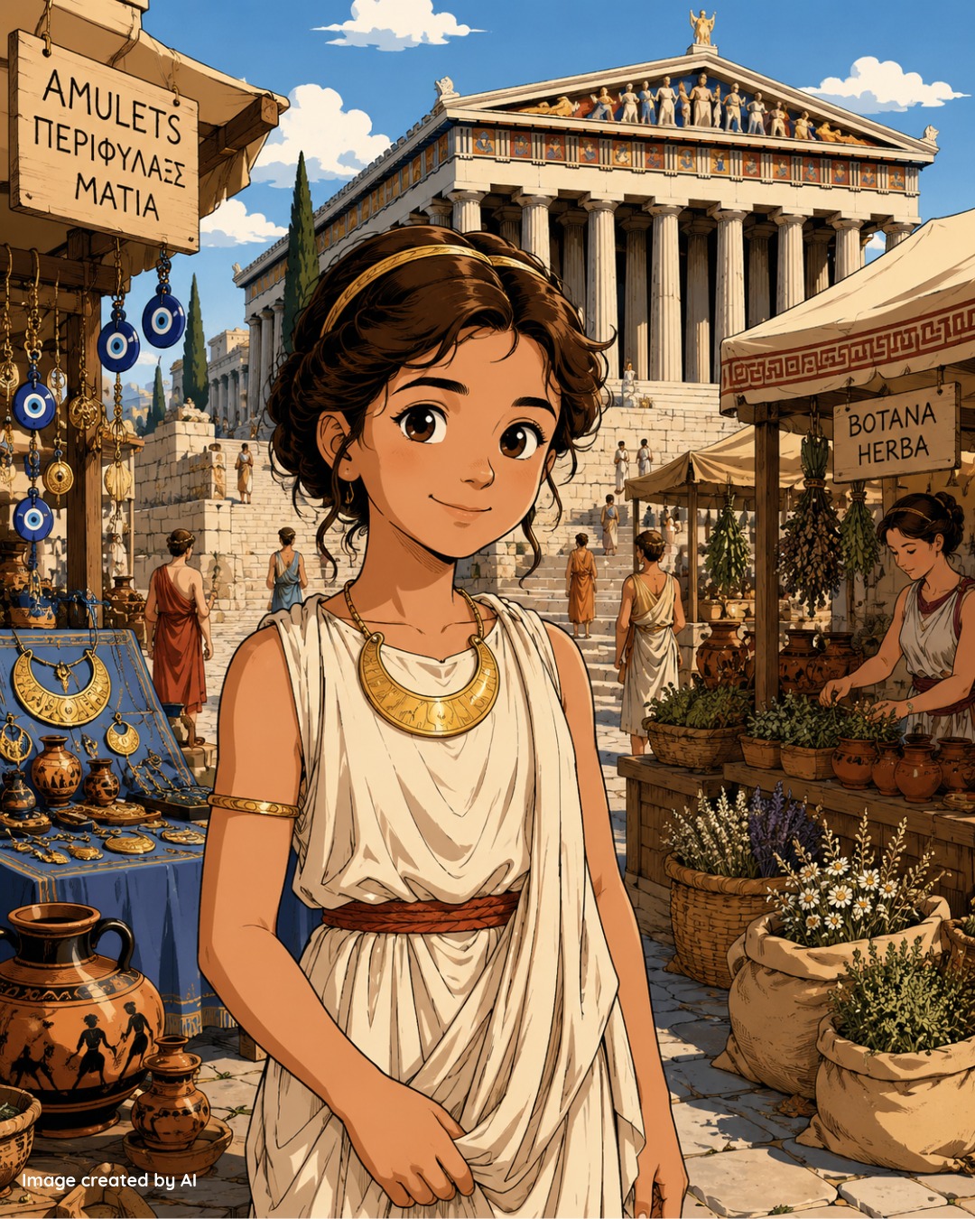 Lunula and Moon Symbolism - AI illustration
