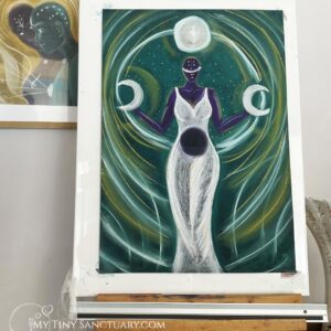 Moon Poster: Lady Moon Cycle – A Teacher in the Sky