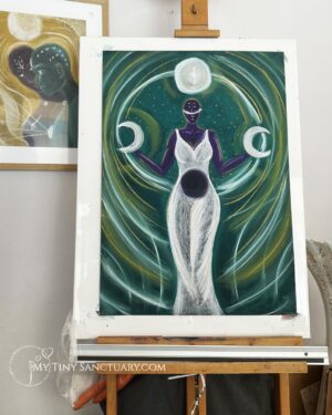 Moon Poster: Lady Moon Cycle – A Teacher in the Sky