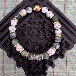 Handmade Moss Agate Bracelet