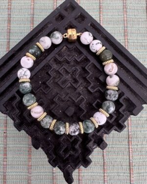 Handmade Moss Agate Bracelet