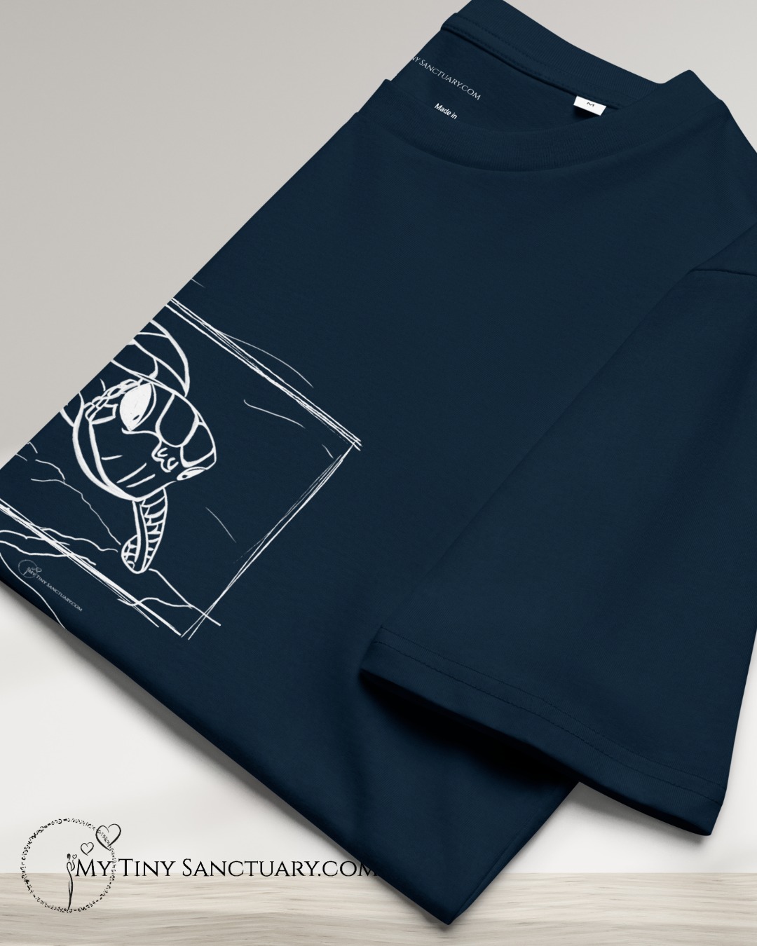 Turtle Animal Spirit T-Shirt – "Protected. Not Closed." (Boundaries & Love)