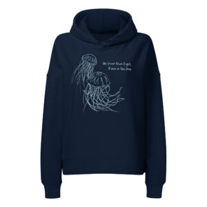 Be Your Own Light, Even in the Deep – Organic Jellyfish Hoodie | My Tiny Sanctuary