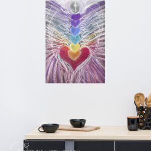 Follow your Heartbeats – Heart-Centred Chakra Poster | Art Print for Energetic Harmony