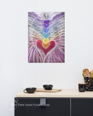 Follow your Heartbeats – Heart-Centred Chakra Poster | Art Print for Energetic Harmony