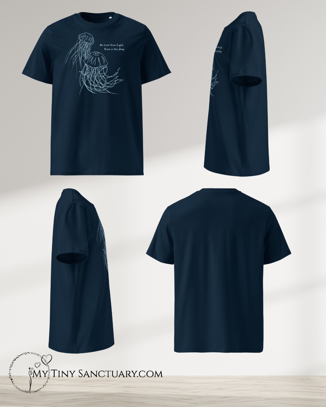 Be Your Own Light, Even in the Deep – Jellyfish Spirit T-Shirt | My Tiny Sanctuary - Image 2