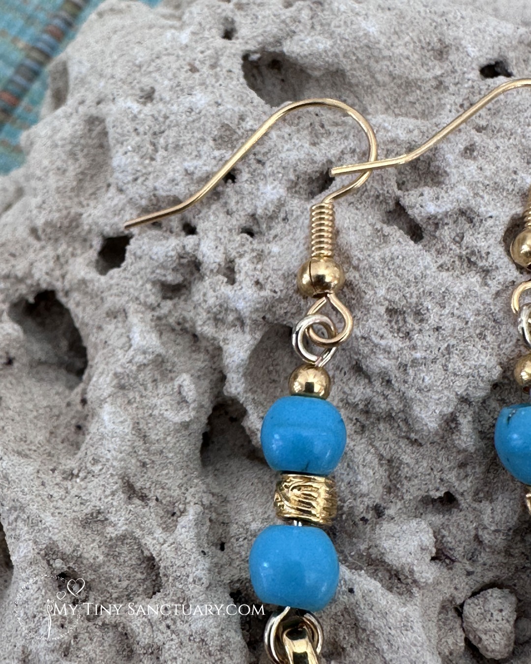 Dreamer Seahorse Spirit | Nurture Your Dreams | Turquoise Howlite & 24K Gold Plated - Image 3