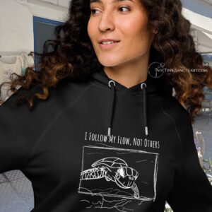 Turtle Animal Spirit Hoodie – "I Follow My Flow, Not Others' Tides" (Healthy Boundaries)