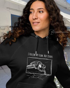 Turtle Animal Spirit Hoodie – "I Follow My Flow, Not Others' Tides" (Healthy Boundaries)