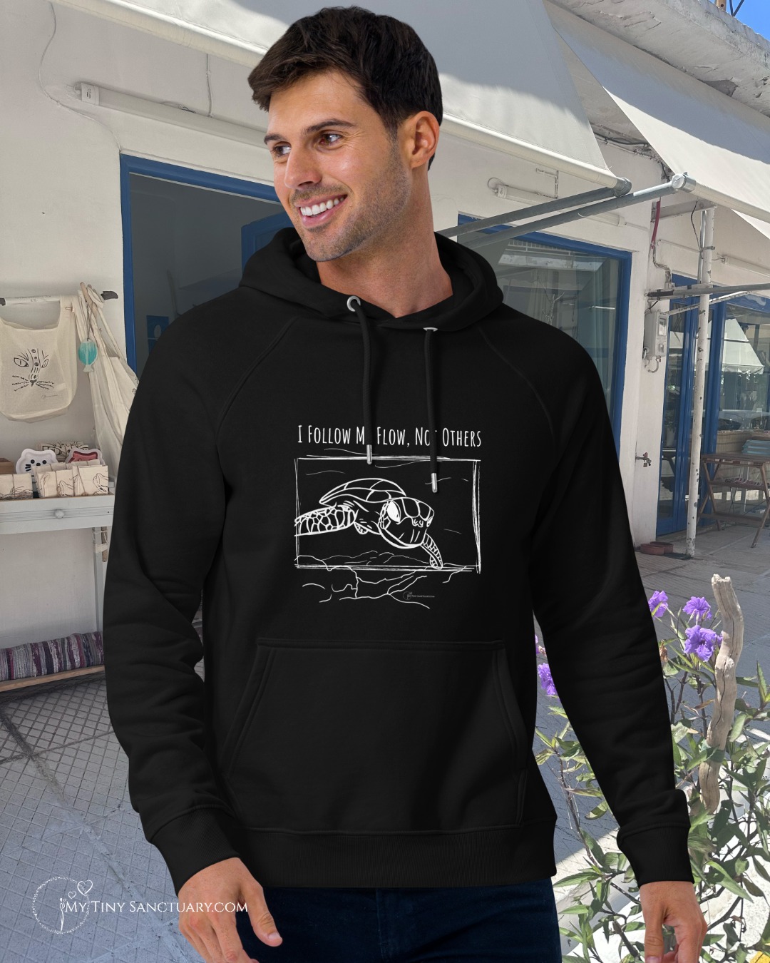 Turtle Animal Spirit Hoodie – "I Follow My Flow, Not Others' Tides" (Healthy Boundaries) - Image 2