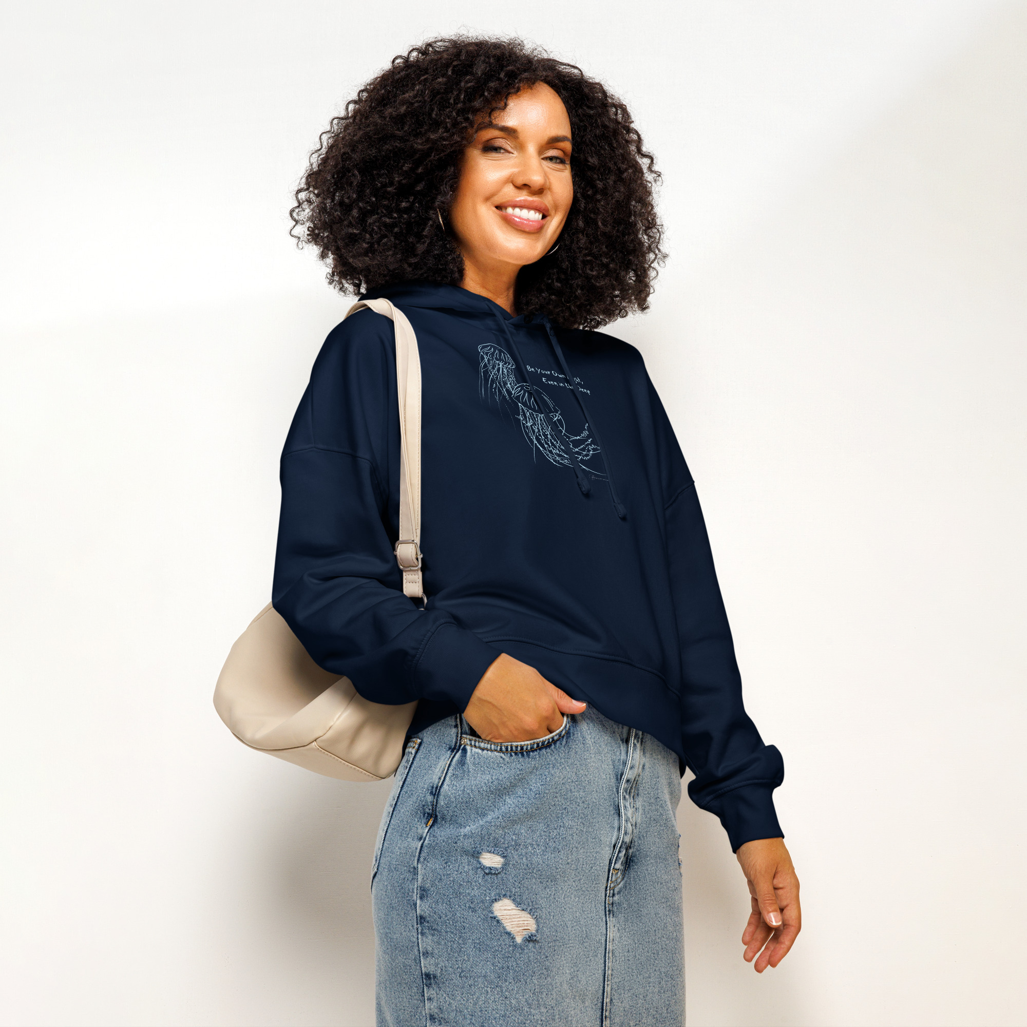 Be Your Own Light, Even in the Deep – Organic Jellyfish Hoodie | My Tiny Sanctuary - Image 2