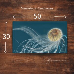 Solo Jellyfish – The Graceful Dancer Decorative | Cushion Case | Minimalist Ocean Art Home Accent