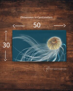 Solo Jellyfish – The Graceful Dancer Decorative | Cushion Case | Minimalist Ocean Art Home Accent