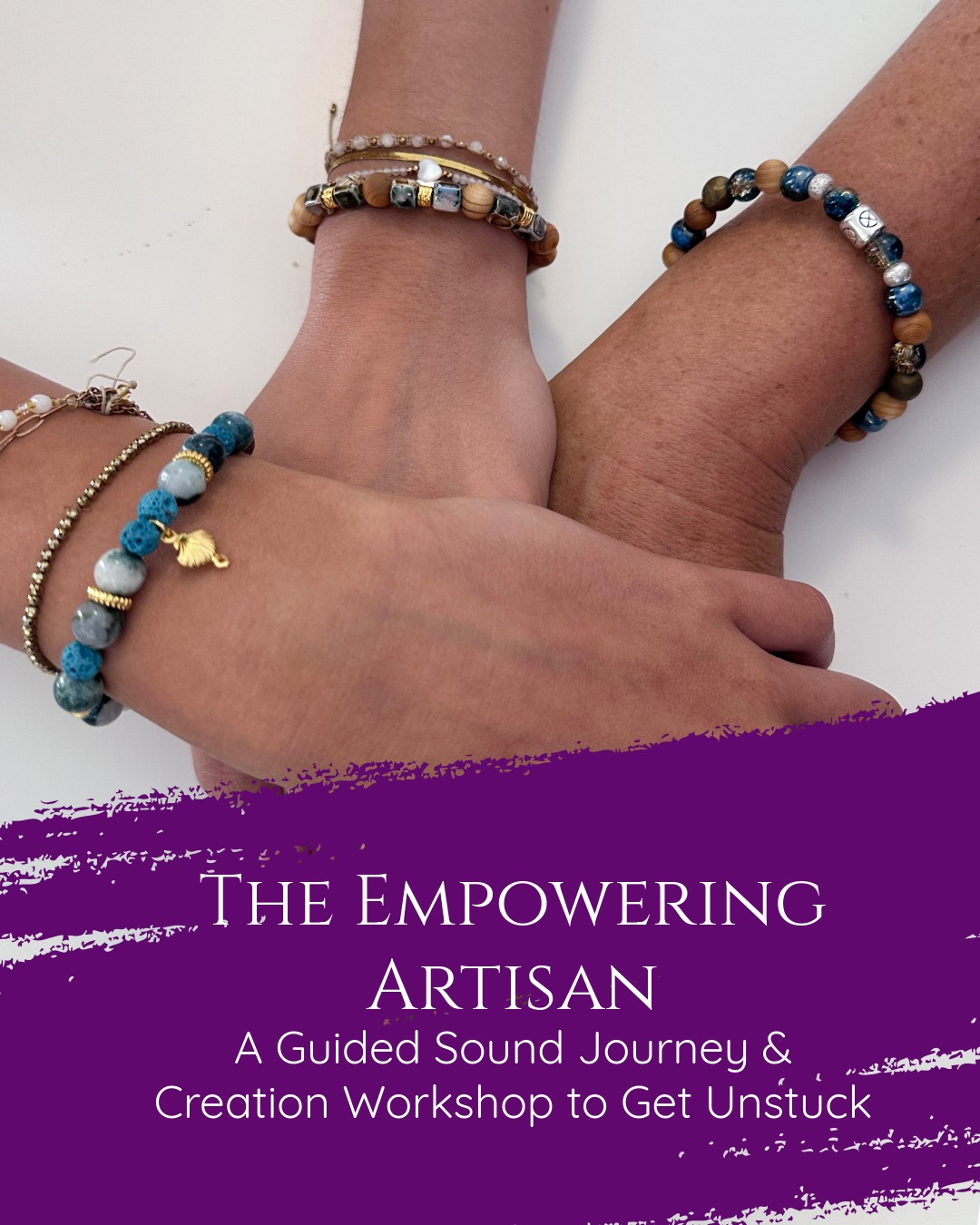 Get unstuck in Aegina! Join our Guided Sound Journey & bracelet workshop. Release blocks, unfreeze your action, and craft your own vibrational device.
