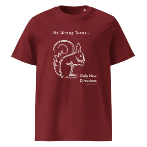 Squirrel Spirit T-Shirt – No Wrong Turns, Only New Directions